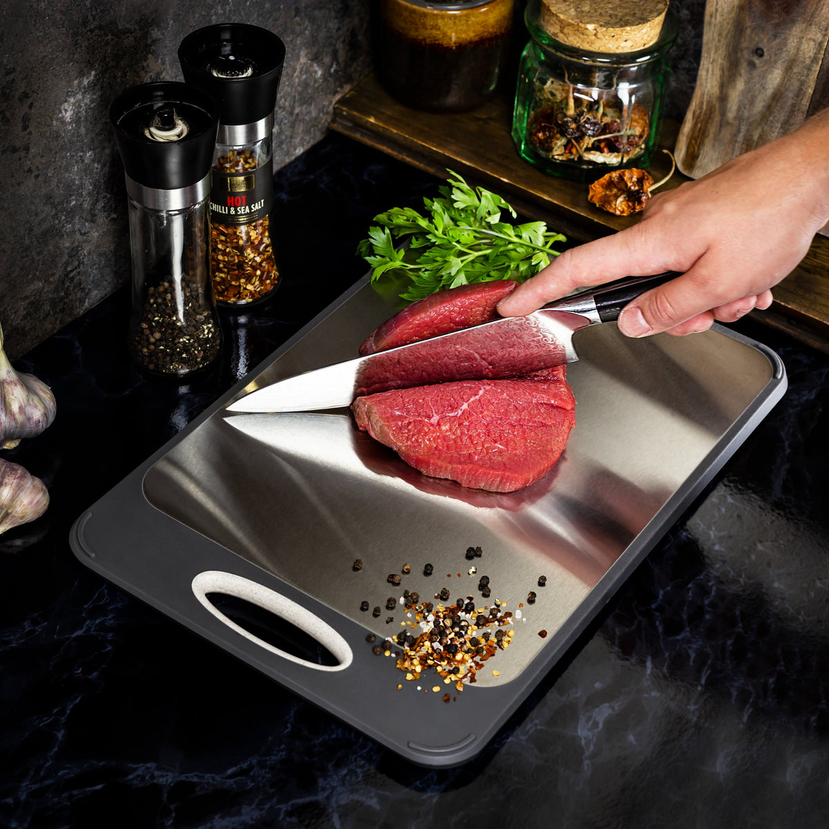 Hygienic Stainless Steel Cutting Board - Steelsafe
